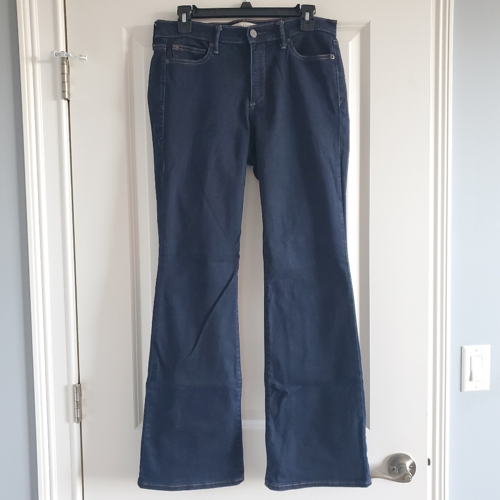 GAP Women's Dark Blue Stretch Boot Jeans, Size 30 Short, Classic